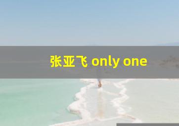 张亚飞 only one